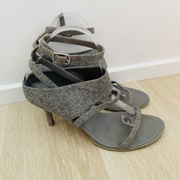 Alexander Wang Women's Heels Grey Wool Shoes 39 - Picture 2 of 8